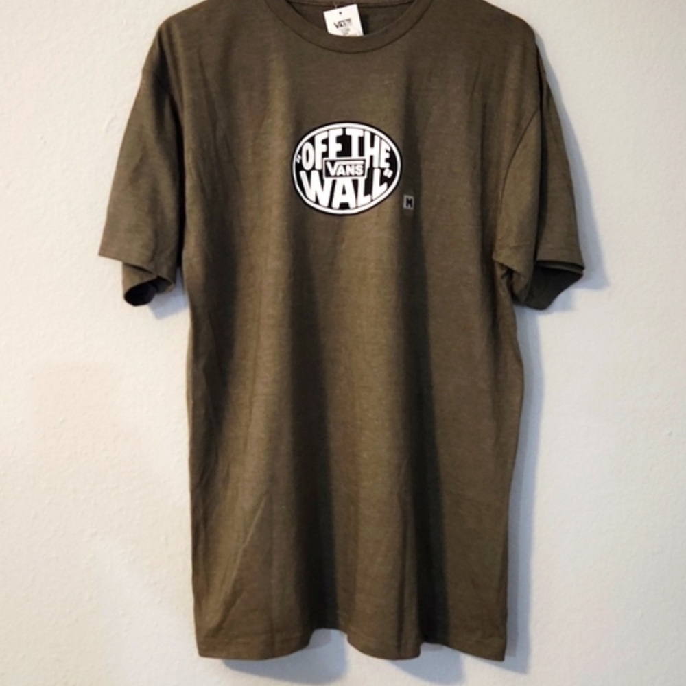 Vans Off The Wall Dark Green Men's Tee size Large
